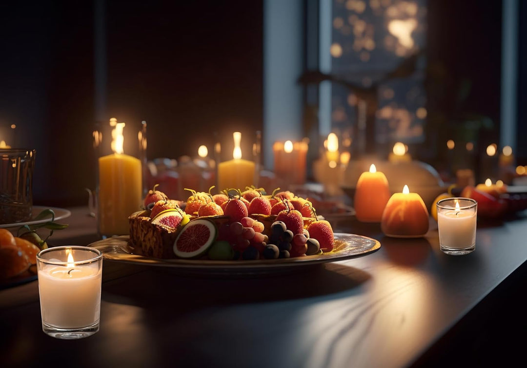 KHEONI Scented Aromatic Candle - Spicy Fragrance - Pack of 6