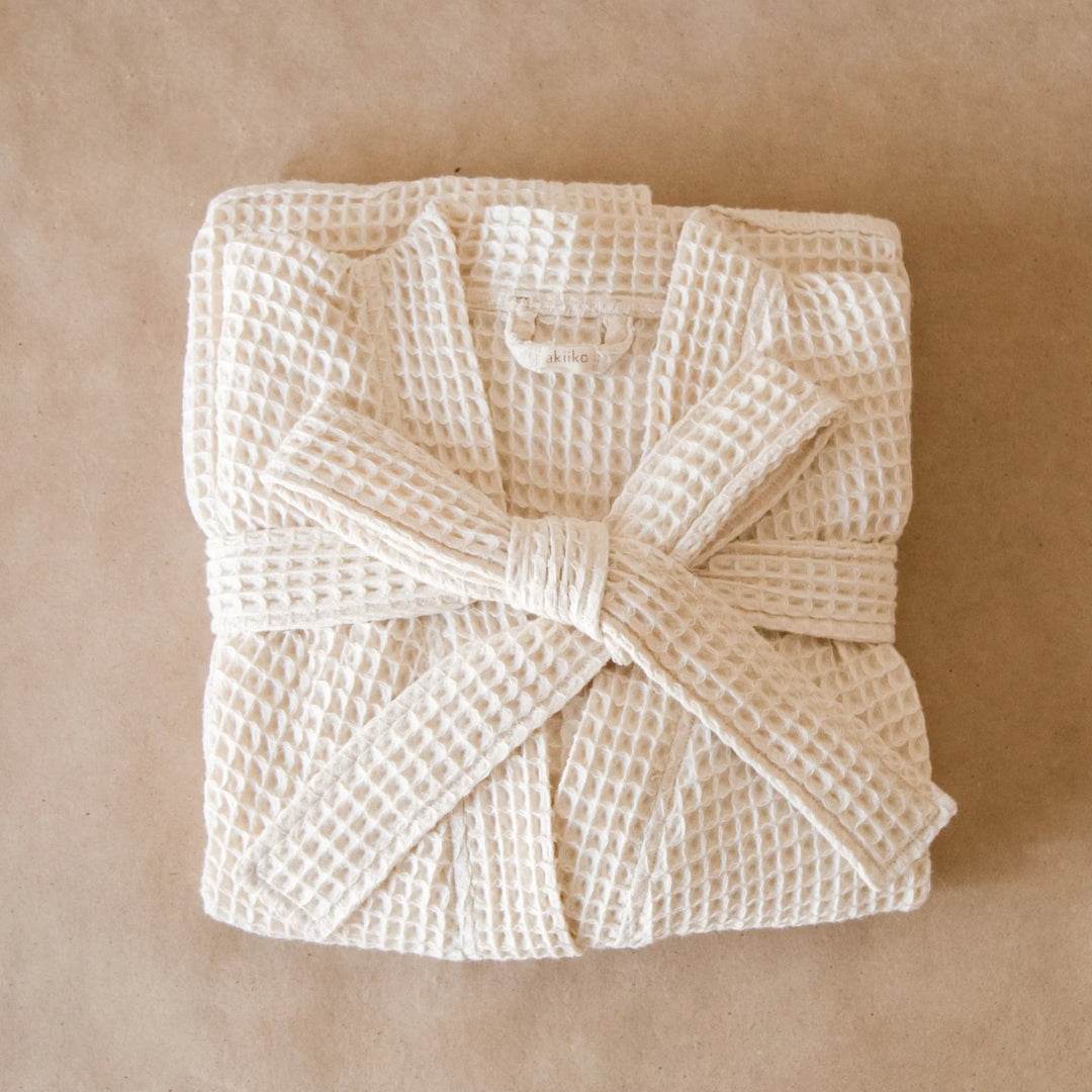 Akiiko Pique Waffle Bathrobe