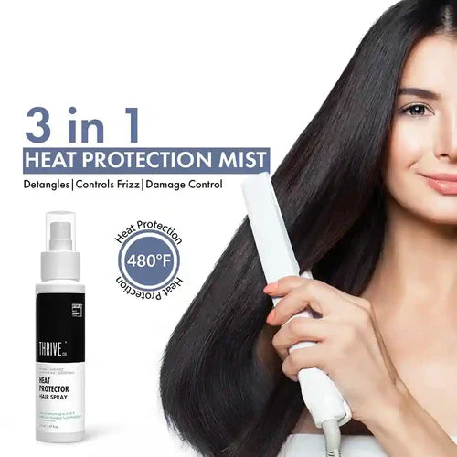 ThriveCo Heat Protector Hair Spray | Heat Protection up to 480°F | Protects & Heals From Heat Damage | 150ml