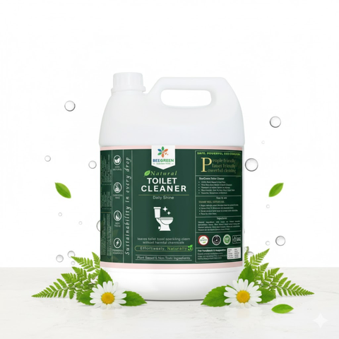 BeeGreen – Natural Toilet Cleaner - Herbal & Natural Ingredients, Eco Friendly, Biodegradable, Safe for Kids & Pets, No Chemicals, SLS Free, Green Cleaner