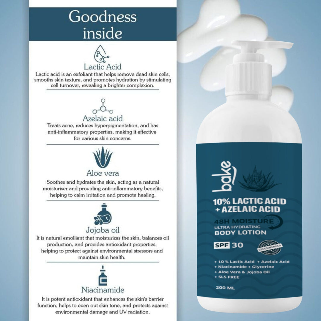 10% Lactic + Azelaic Acid Body Lotion SPF 30 PA+++ - Suspire