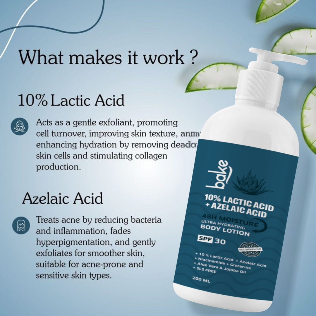 10% Lactic + Azelaic Acid Body Lotion SPF 30 PA+++ - Suspire