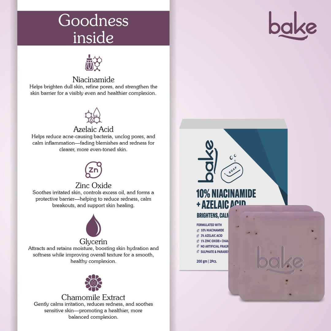 10% Niacinamide + 3% Azelaic Acid Scrub Treatment Soap (200 Gms Pack of 2) - Suspire