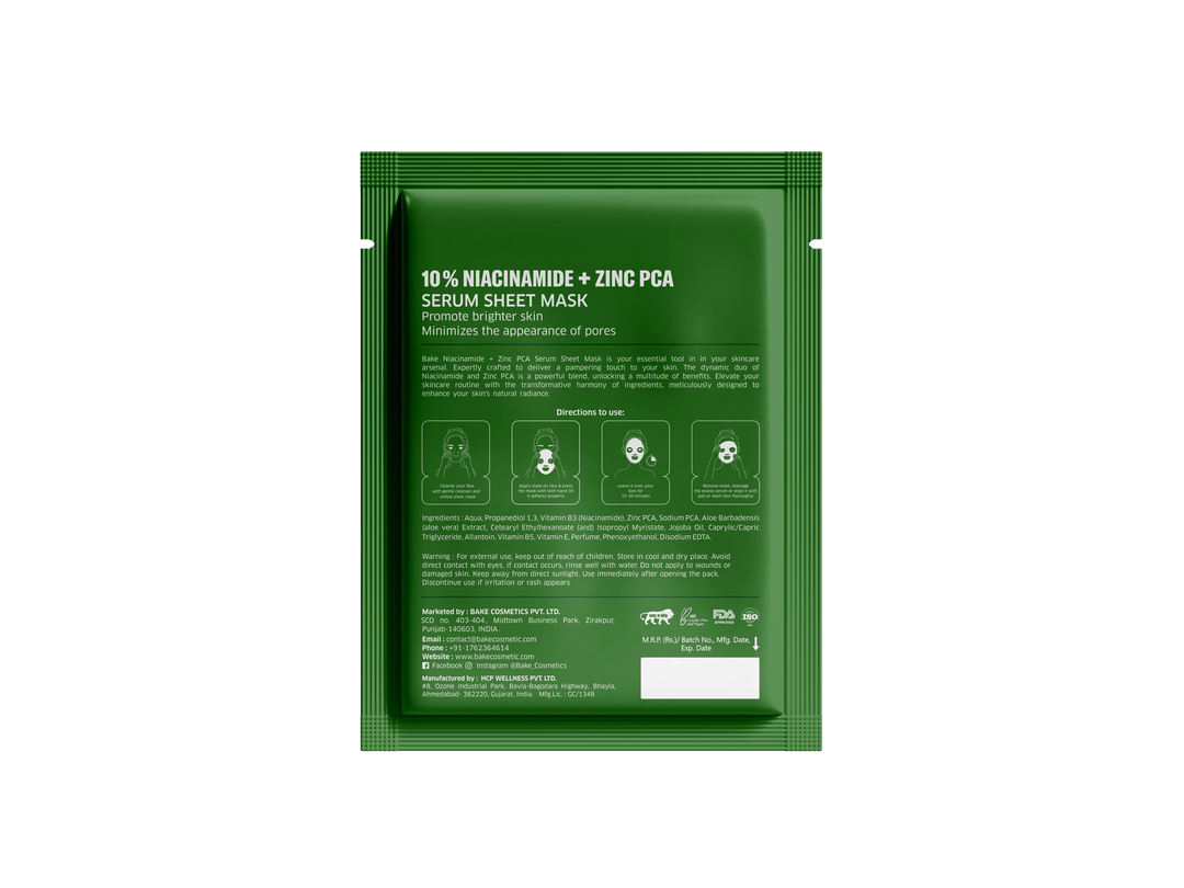 10% Niacinamide + Zinc PCA Serum Sheet Mask - Suspire