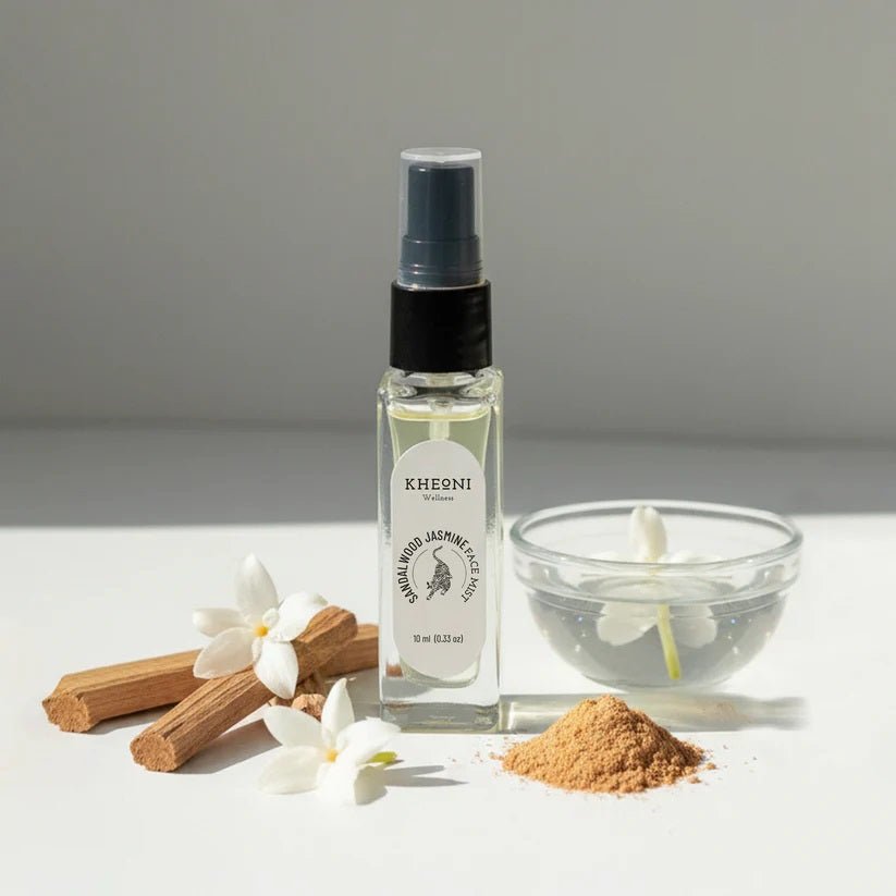 100% Natural Earthglow Ritual Facial Kit, Skin Brightening Facial Kit for Glowing Skin & Anti - Aging | Face Cream, Cleanser, Face Pack, Scrub, Mist, AloeVera Gel and Accessories - Suspire