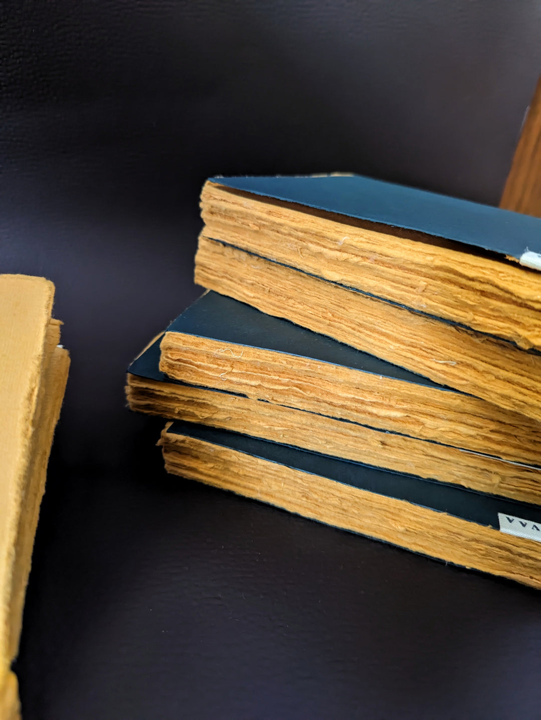 Vintage Art Journal I Brown recycled cotton papers I Sketching Journal