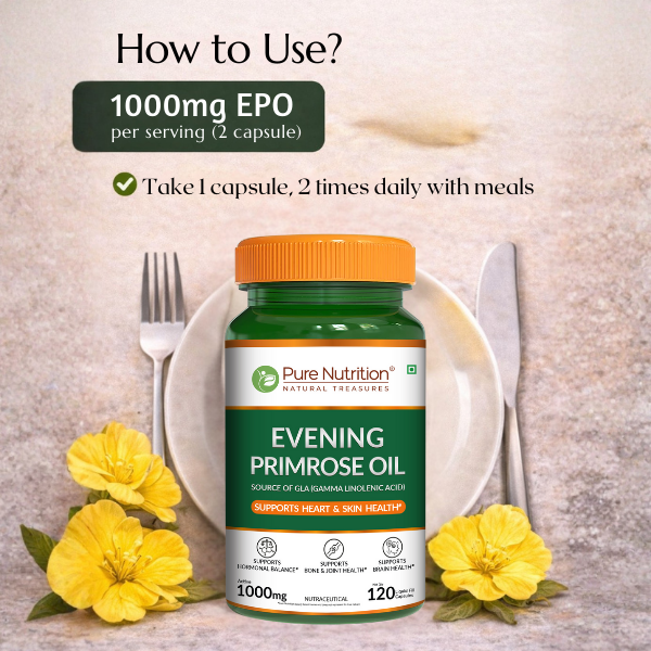 Pure Nutrition Evening Primrose Oil Source of GLA (Gamma Linolenic Acid)