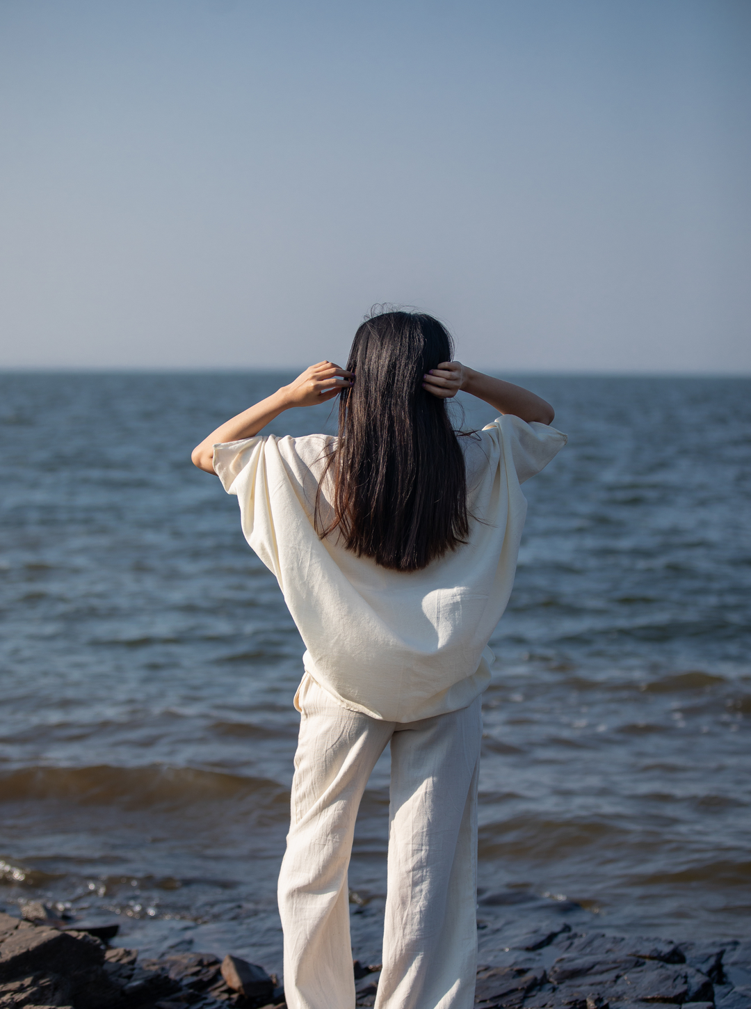 Unborn Studio Undyed - Iconic side cowl top