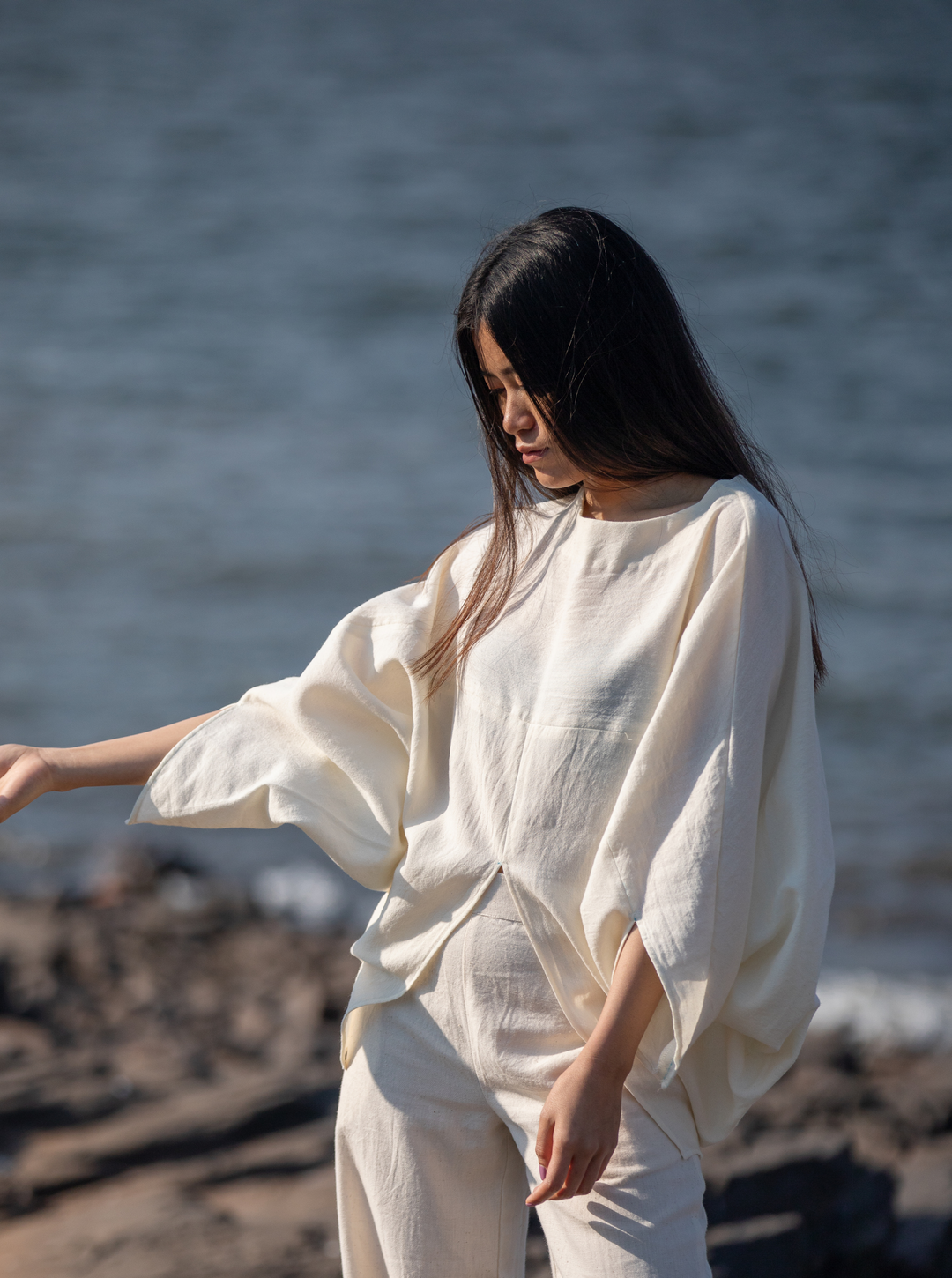 Unborn Studio Undyed - Iconic side cowl top