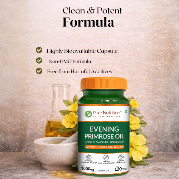Pure Nutrition Evening Primrose Oil Source of GLA (Gamma Linolenic Acid)