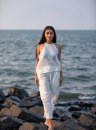 Undyed - Minimal halter top