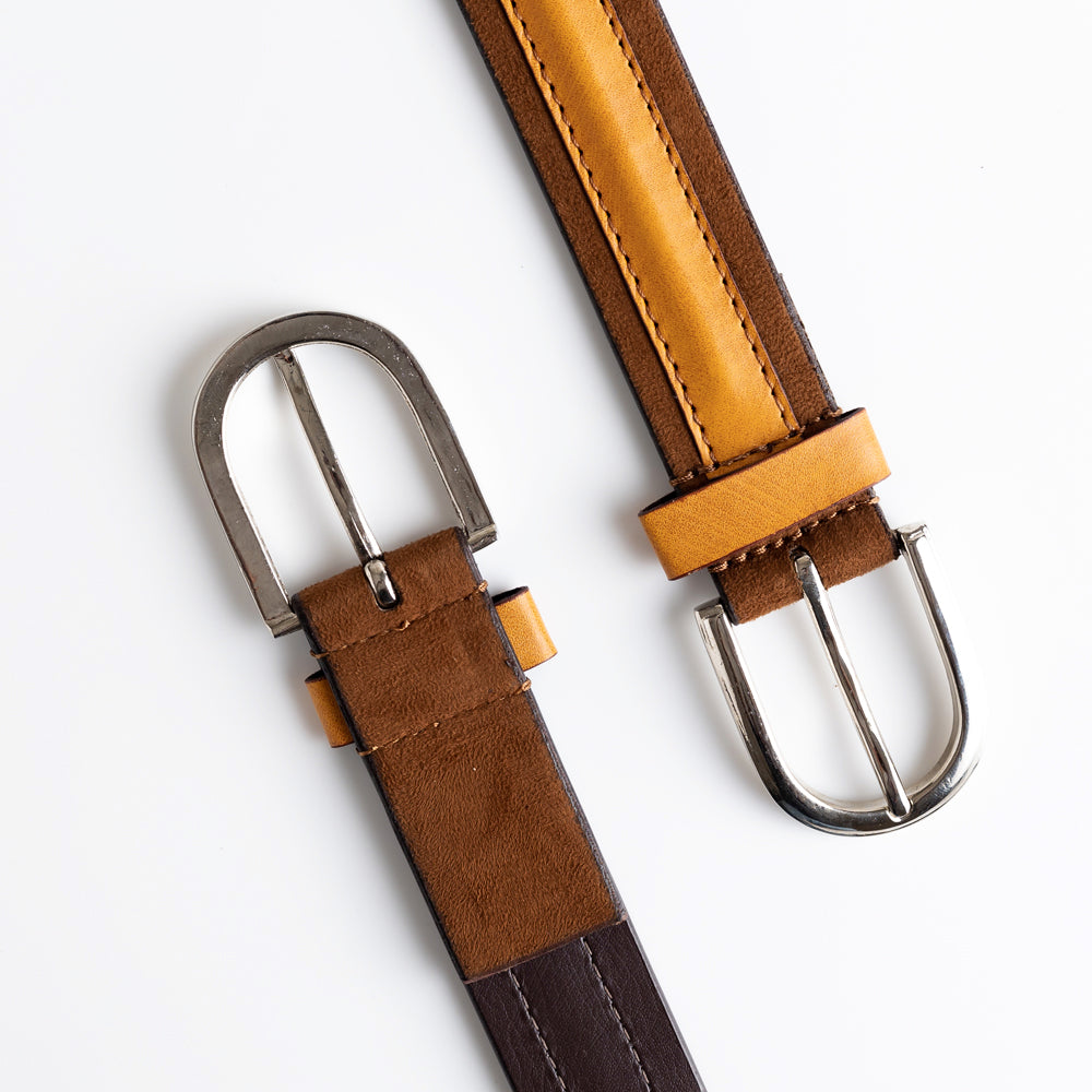 Monkstory MonkStory Dual Color Classic Mens Belt - Brown / Tan