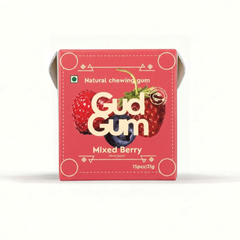 Gud Gum Mixed berry Chewing Gum (Pack of 4)