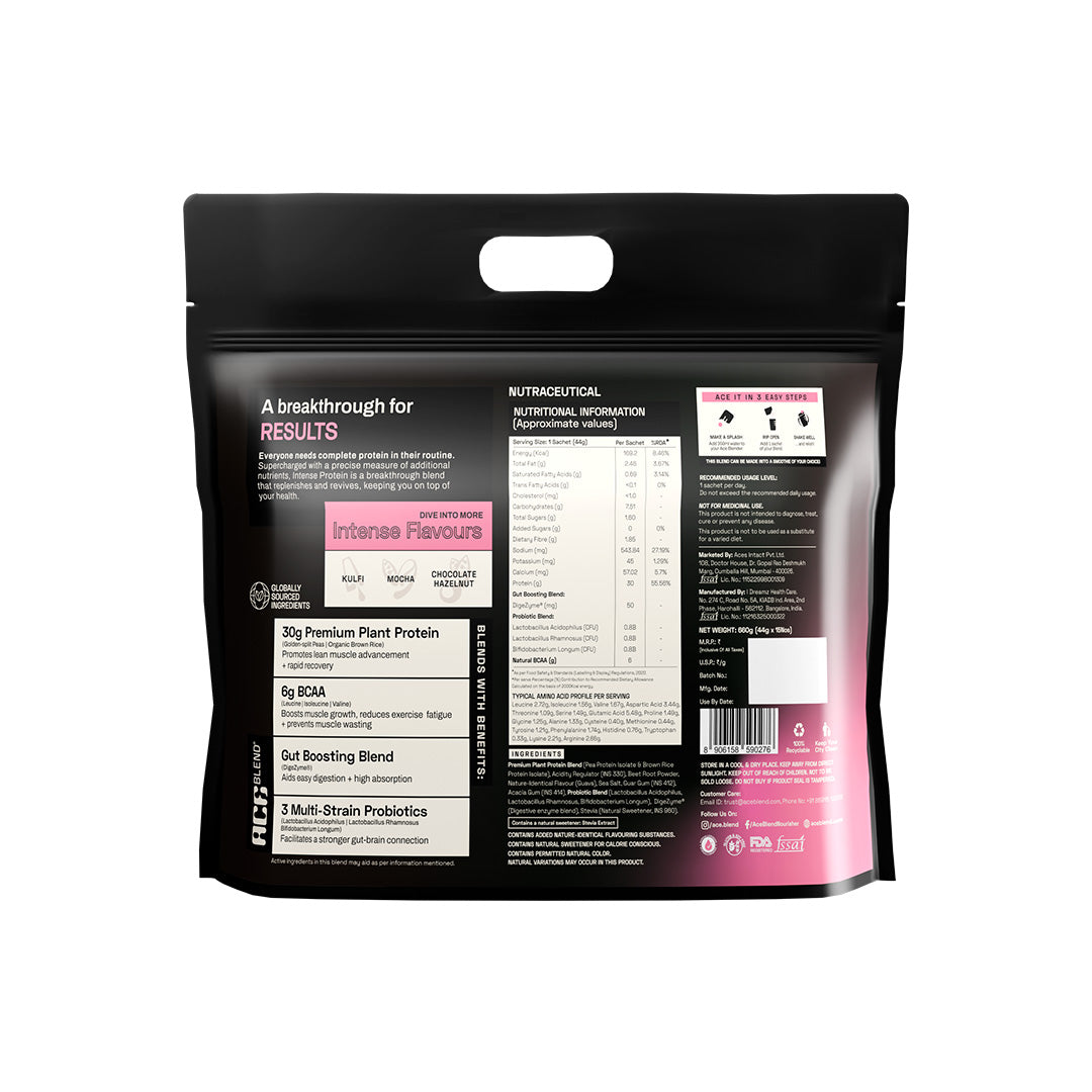 Ace Blend Premium Plant Protein | Intense
