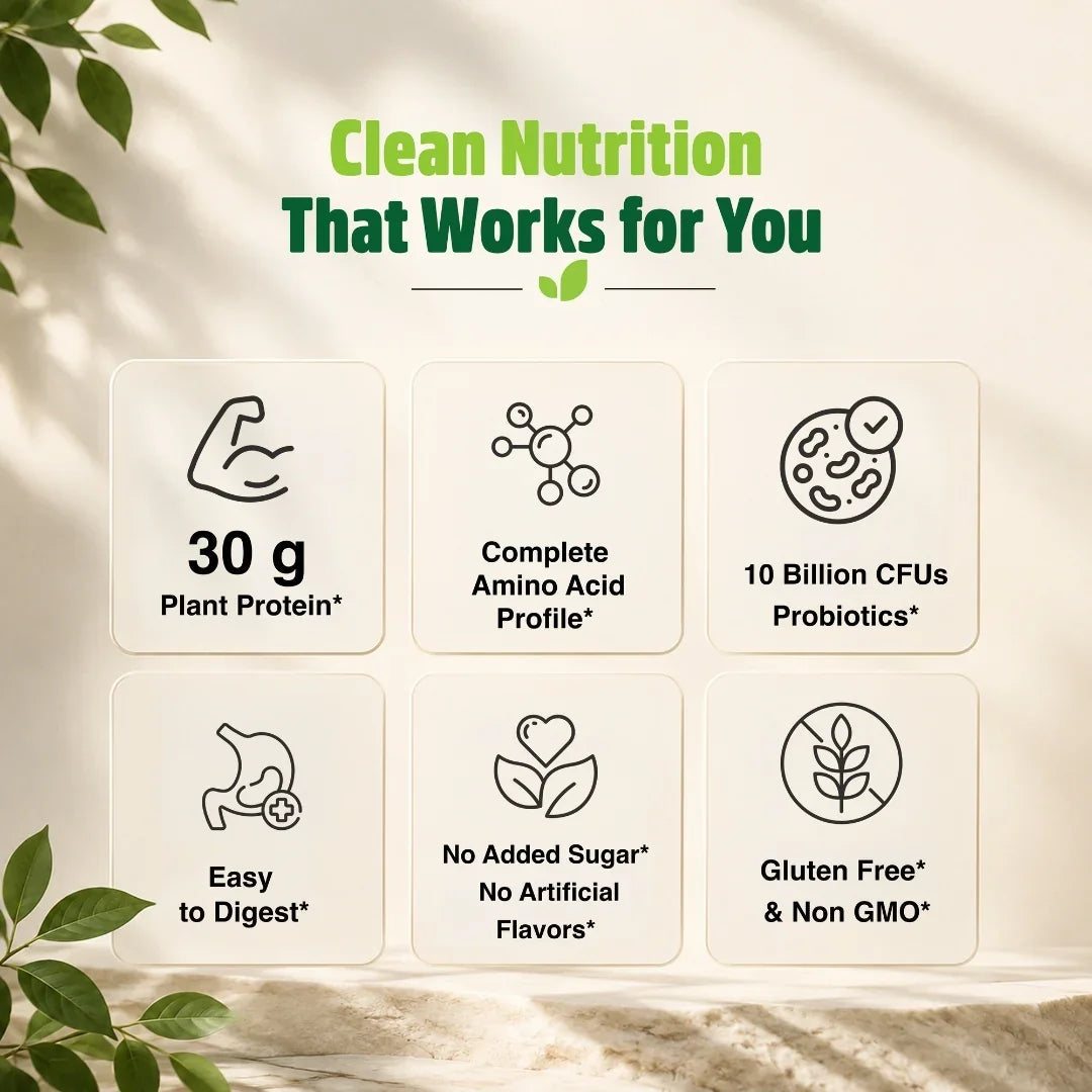 Organic Plant Based Protein Powder Unflavored