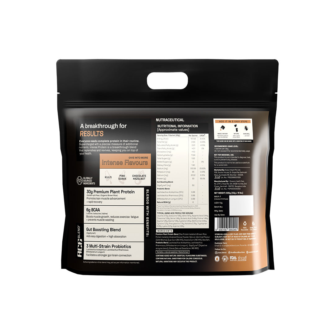 Ace Blend Premium Plant Protein | Intense