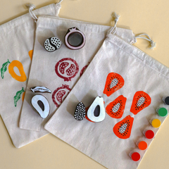 Gubbachhi Stamp art fruits