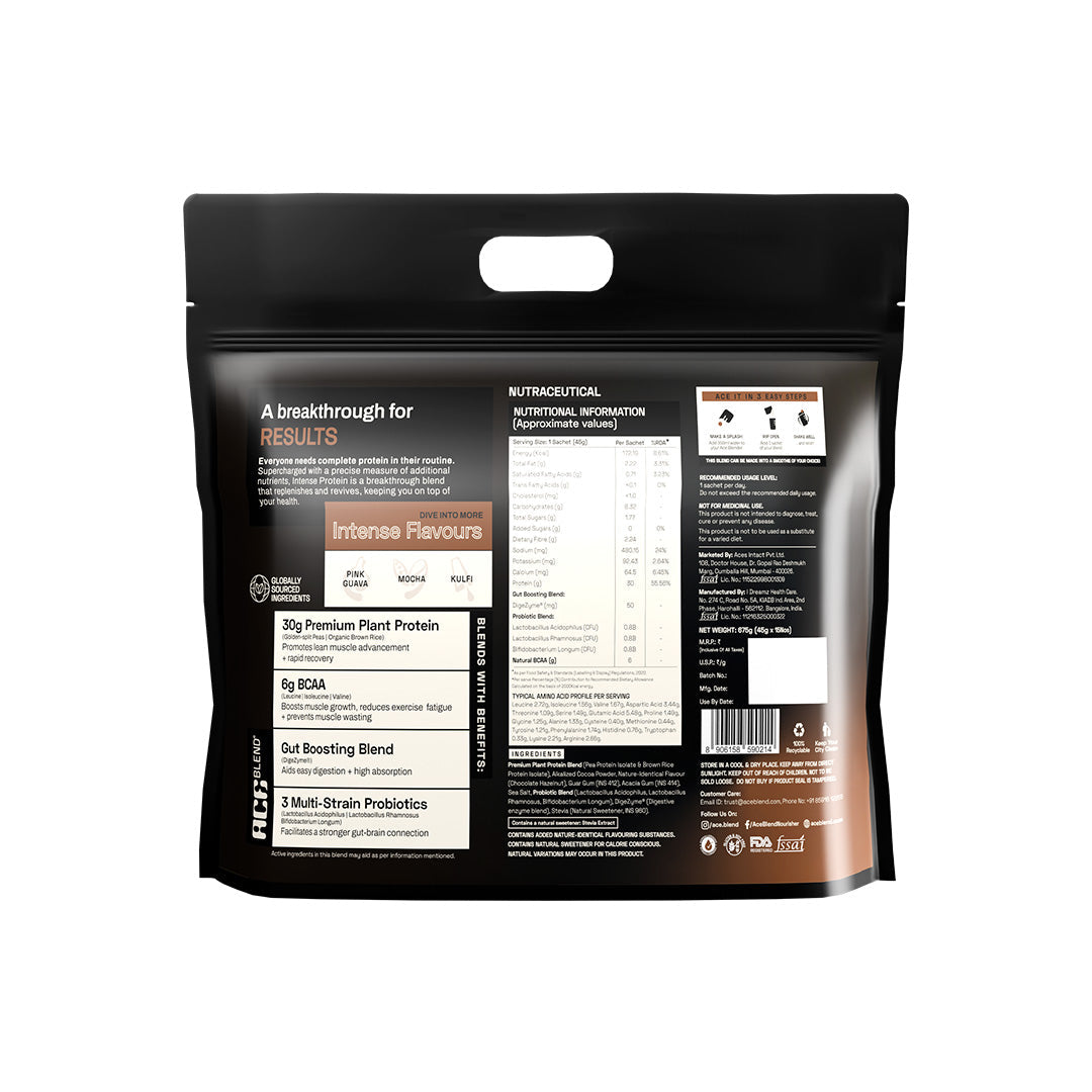 Ace Blend Premium Plant Protein | Intense