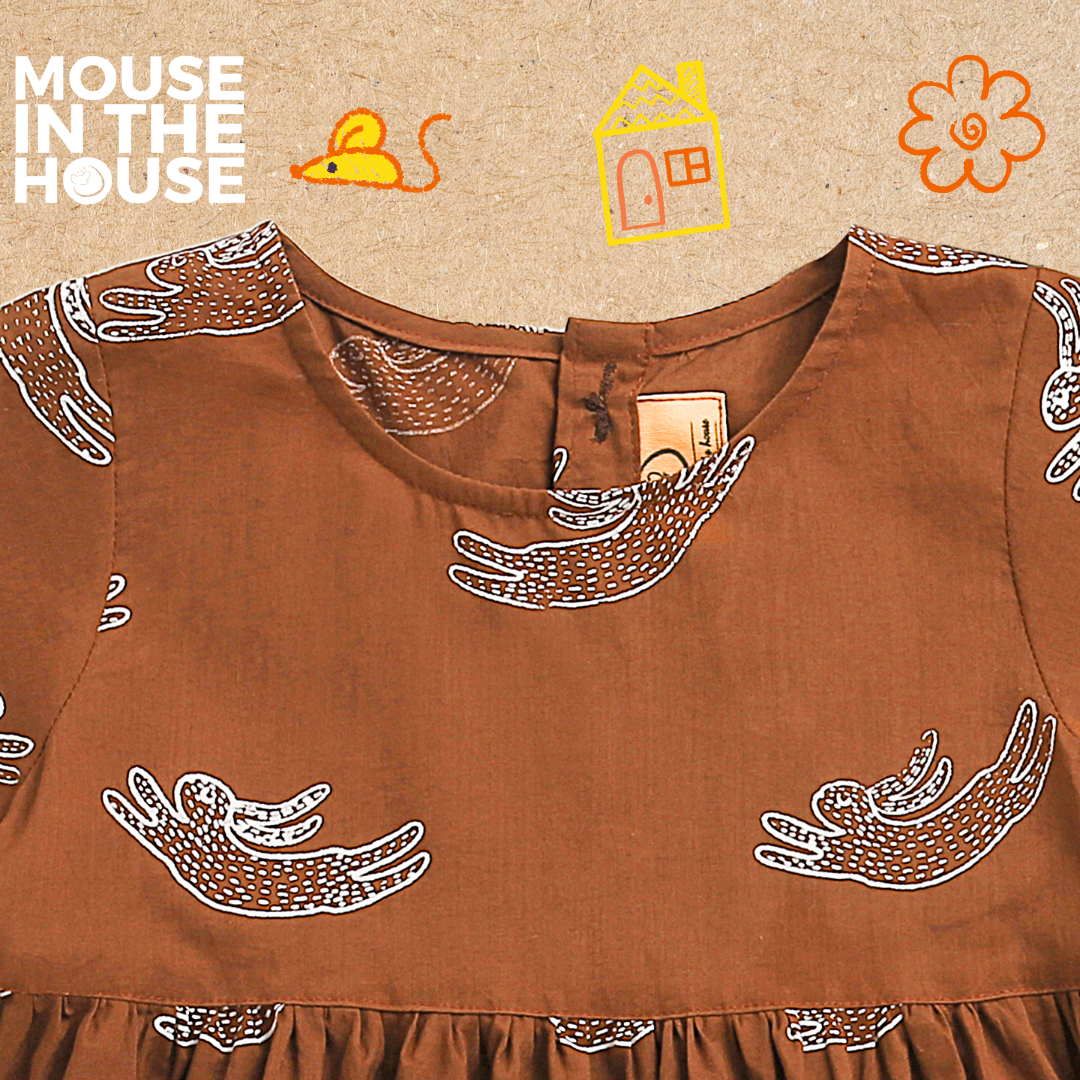 Mouse In The House A Fuzzy Rabbit - Cotton Dress