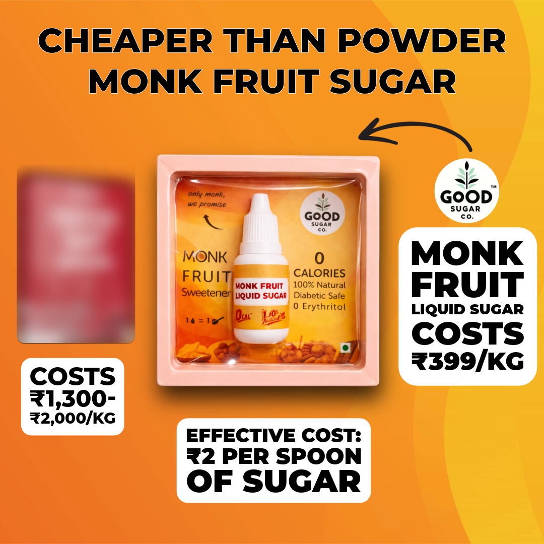 Good Sugar Co. Monk Fruit Liquid | Water + Monk Fruit | No Erythritol