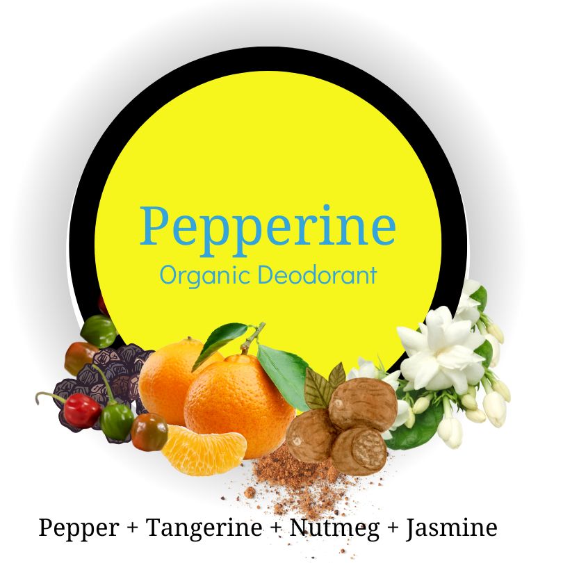 Rustic Art Organic Pepperine Deodorant  with Vitamin E (12g)