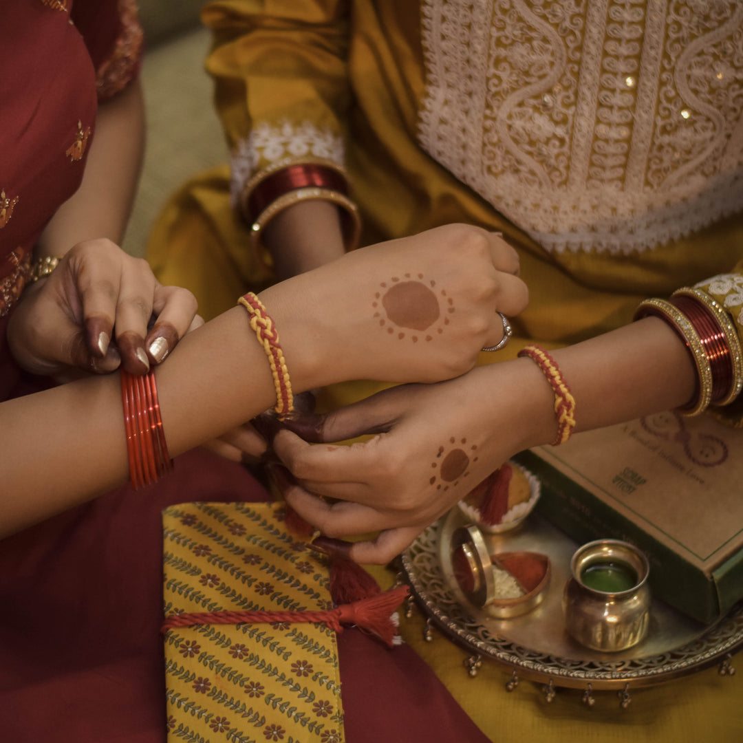 Anant Sutra Plantable Rakhi Sibling Box | Eco-Friendly Rakhi with Tulsi Seeds | Scrapshala