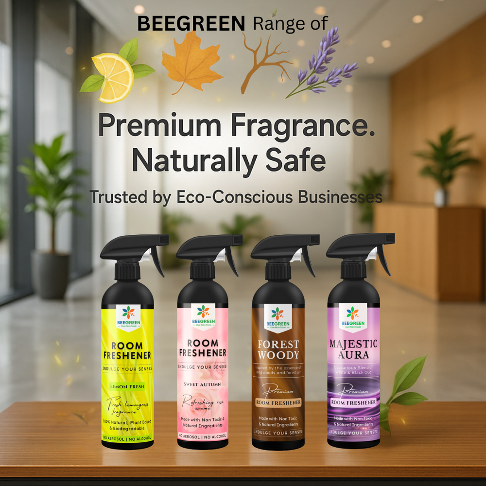 BeeGreen –Sweet Autumn Room Freshener –, Plant-Based, Eco-Friendly & Biodegradable, Natural Floral Fragrance, Long-Lasting Freshness, Safe for Kids, Pets, Home & Office