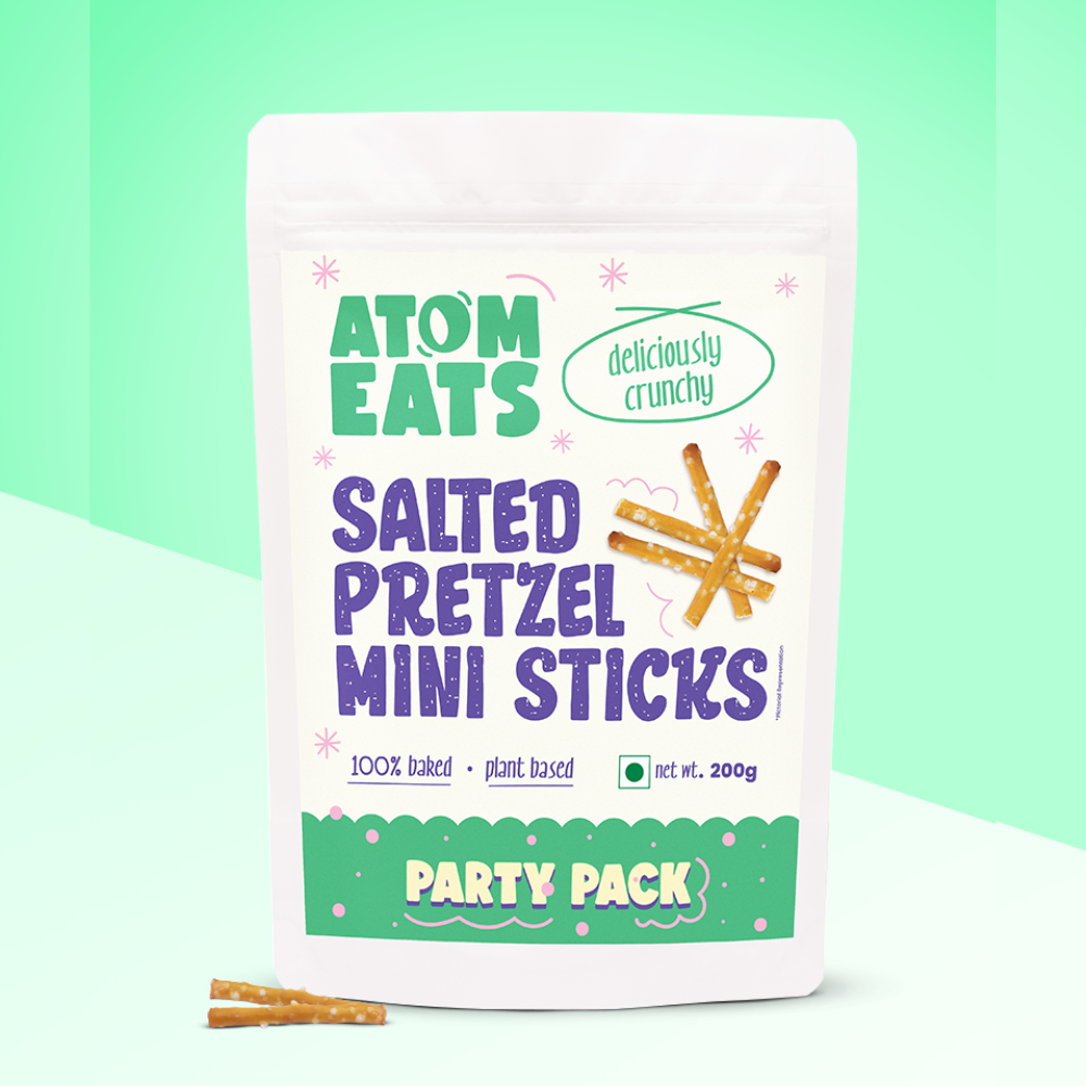 Atom Eats Salted Mini Sticks Party Pack | 200g Pack by Atom Eats