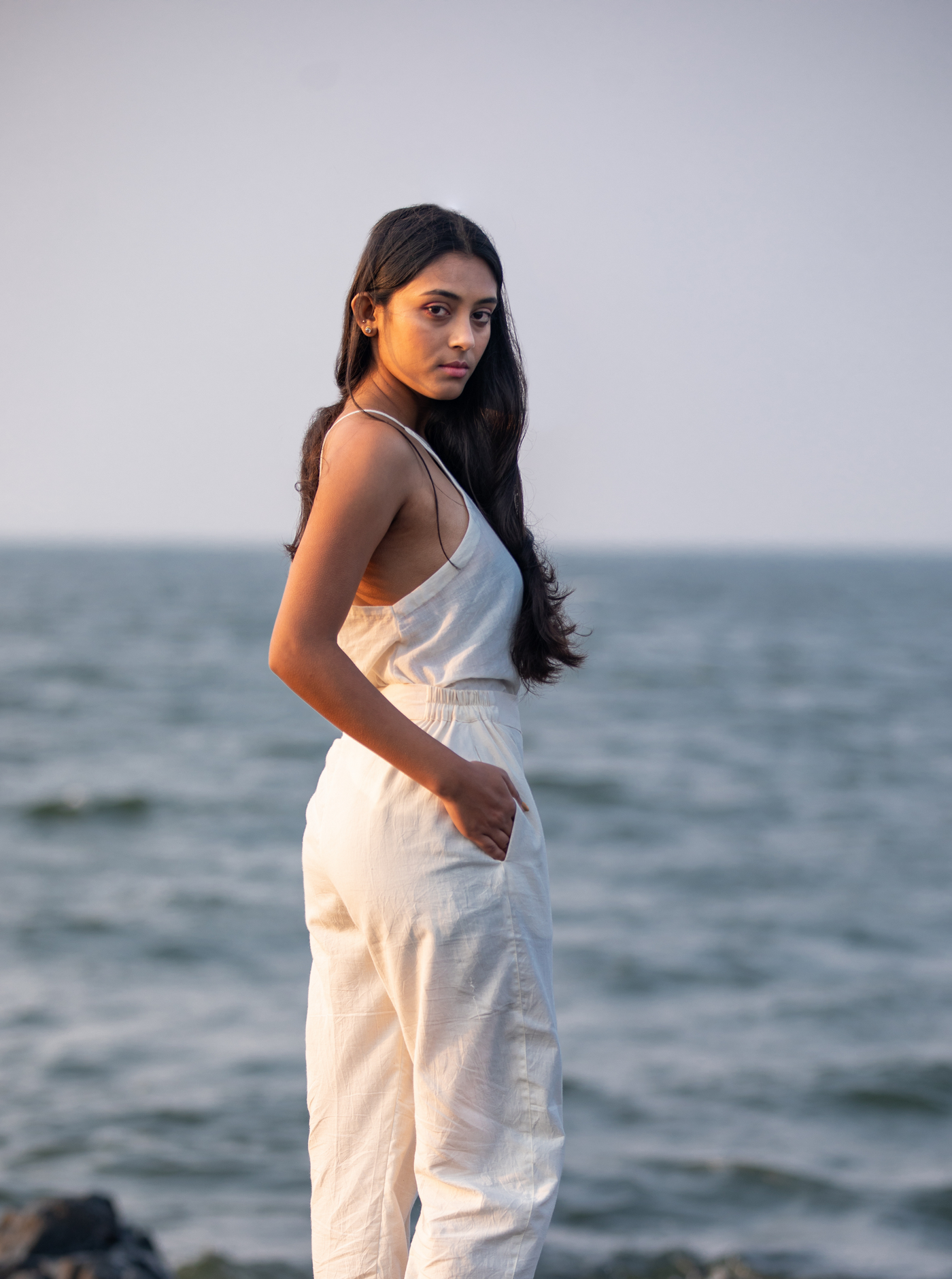 Undyed - Minimal halter top