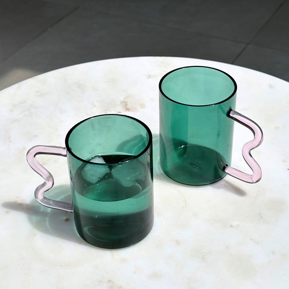 Muun Home Swirl Glass Cups