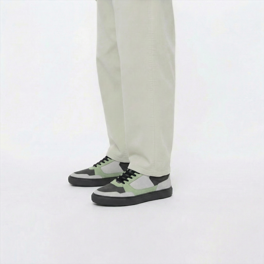 Pulse Green Perforated Sneakers