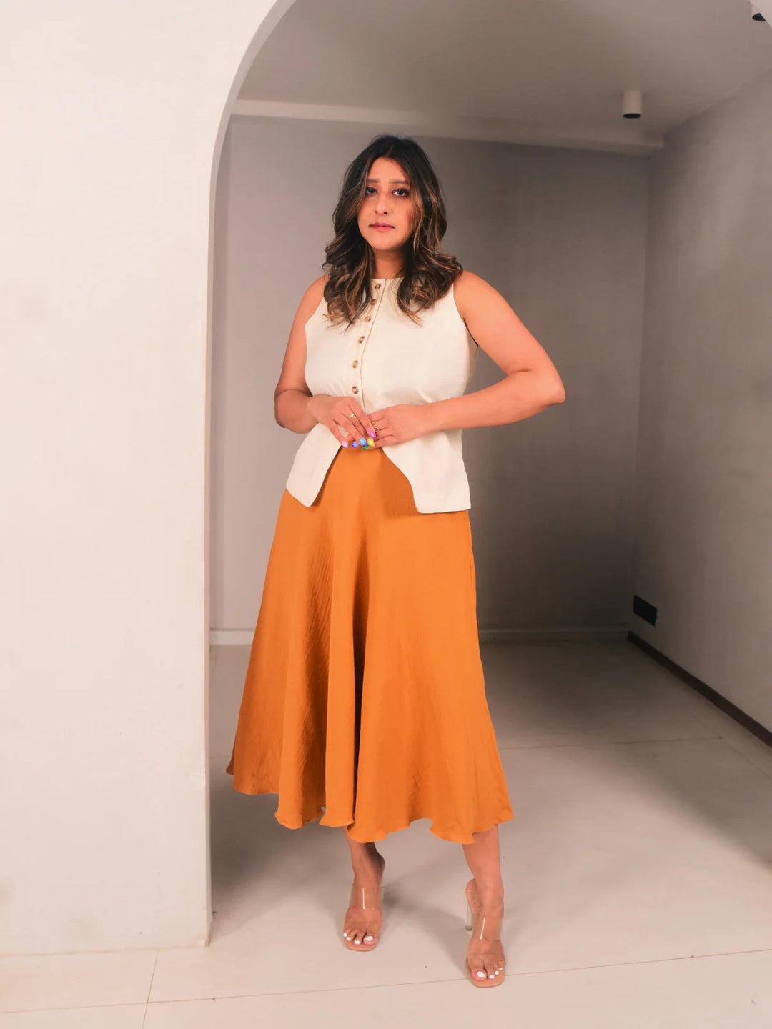 WhySoBlue Tila Vest Skirt Set