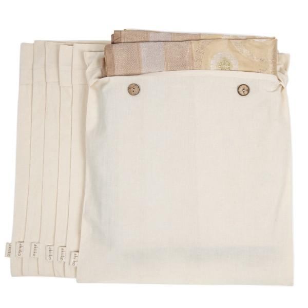 Akiiko Button Saree Bags | Breathable Cotton | Set of 6