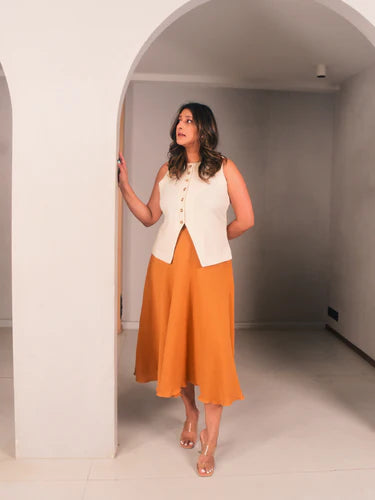 WhySoBlue Tila Vest Skirt Set