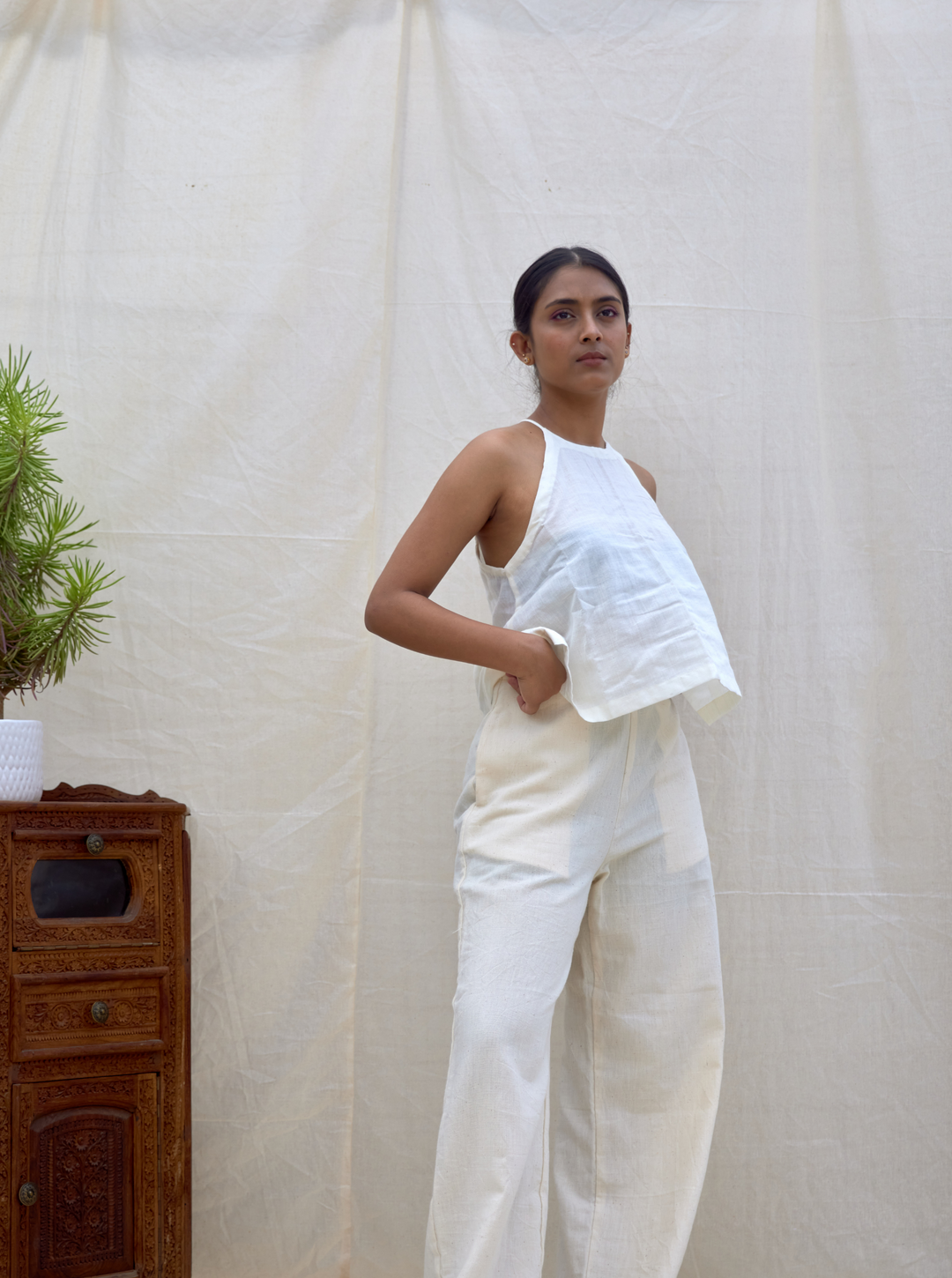 Unborn Studio Undyed - Pull on pants