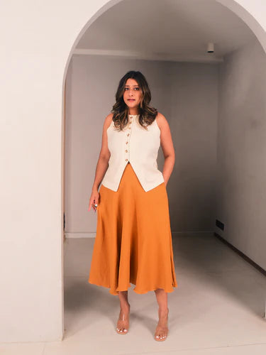 WhySoBlue Tila Vest Skirt Set