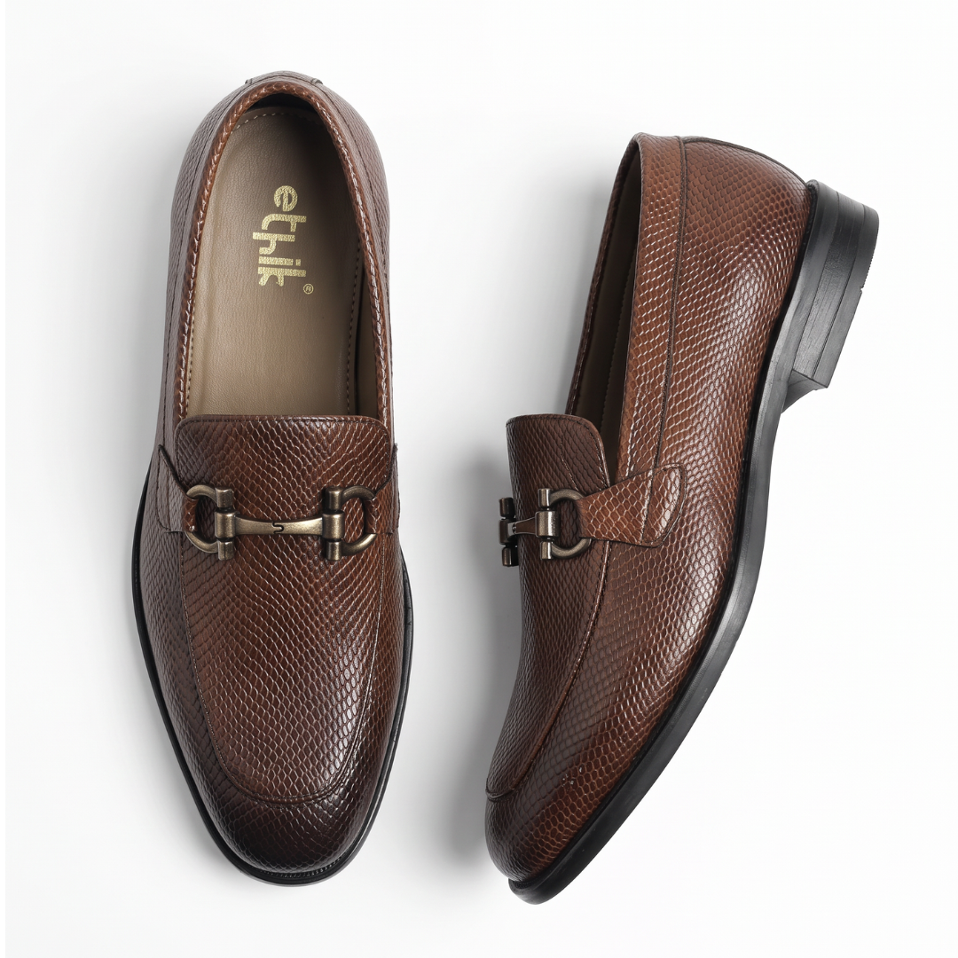 Stunner Tan Textured Loafers