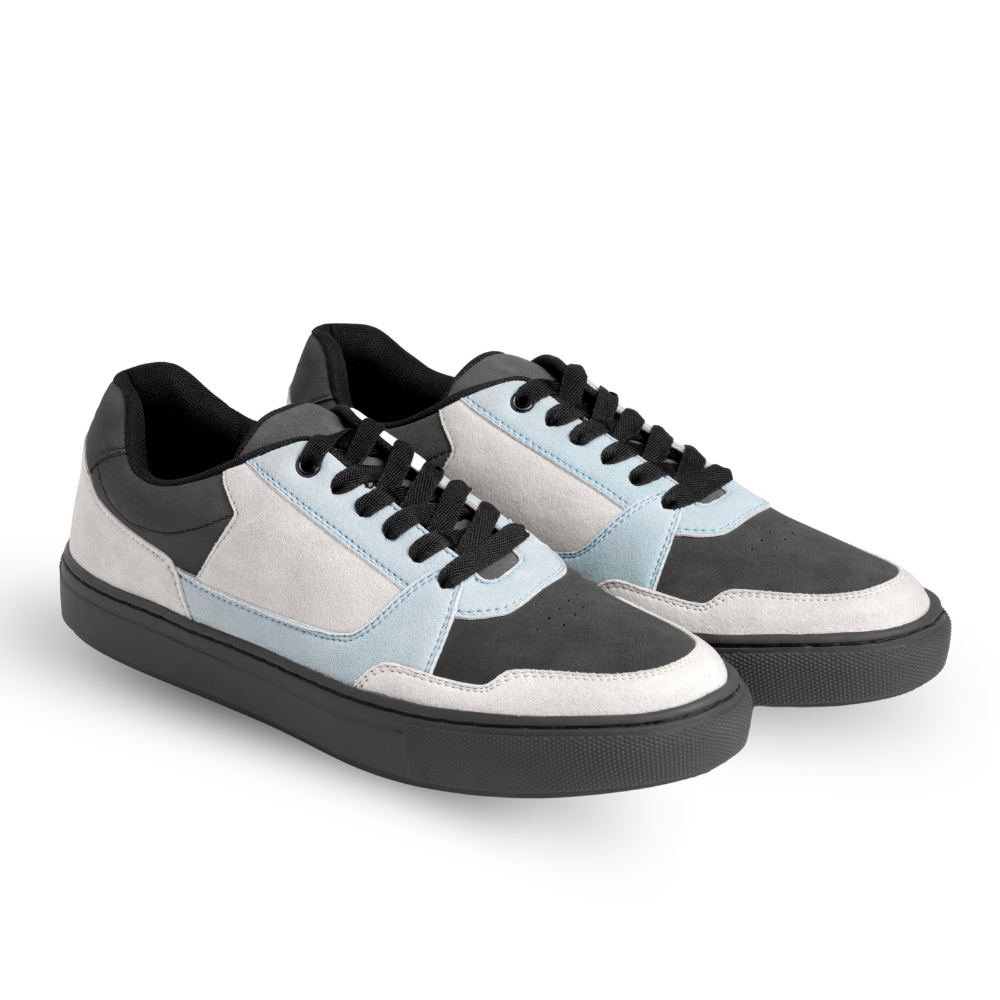Pulse Blue Perforated Sneakers