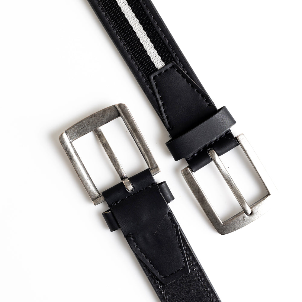 Monkstory MonkStory Dual Color Classic Mens Belt - Black / White