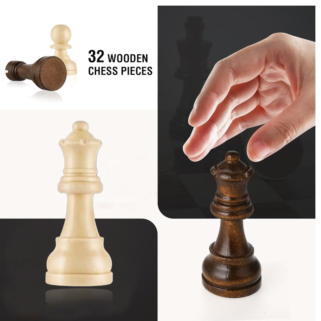 Wudly - Wooden Small Chess For Kids and Adults