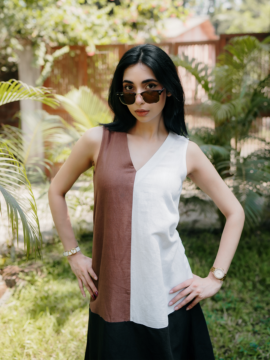 THE TRINITY LINEN DRESS