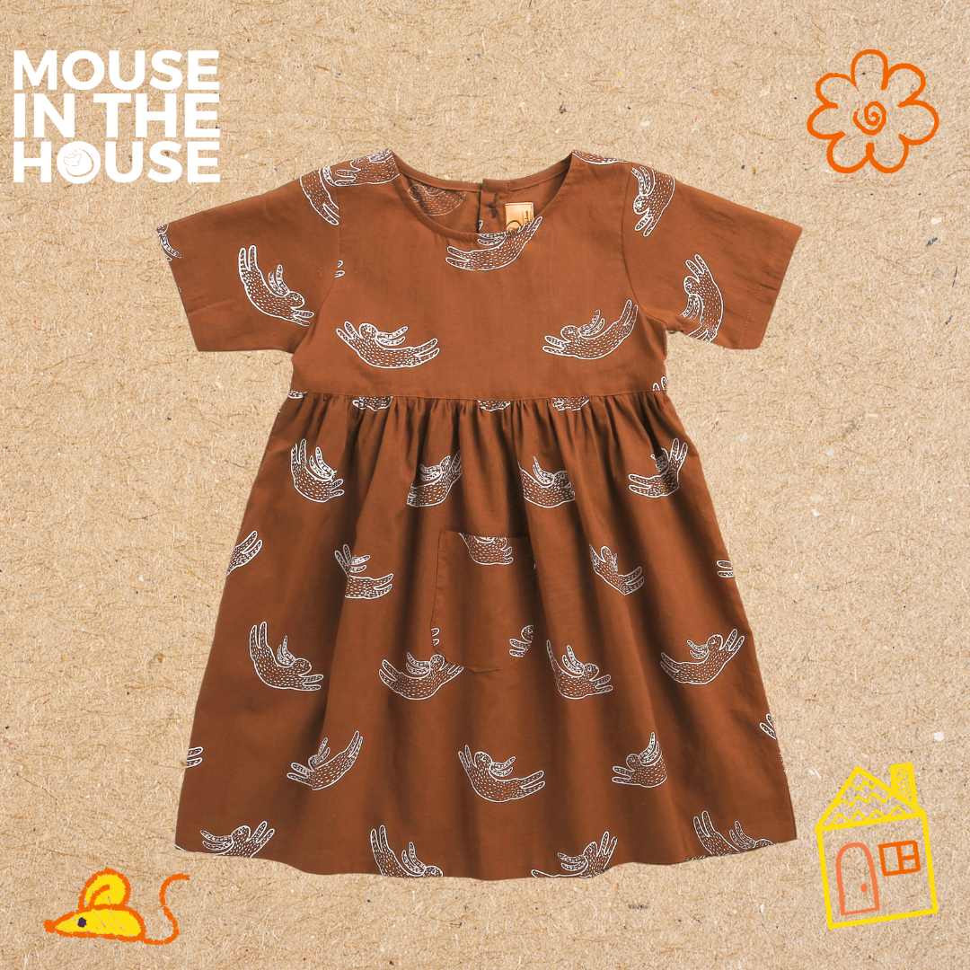 Mouse In The House A Fuzzy Rabbit - Cotton Dress
