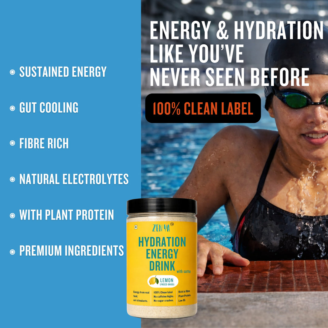 Hydration & Energy Sattu Lemon Drink