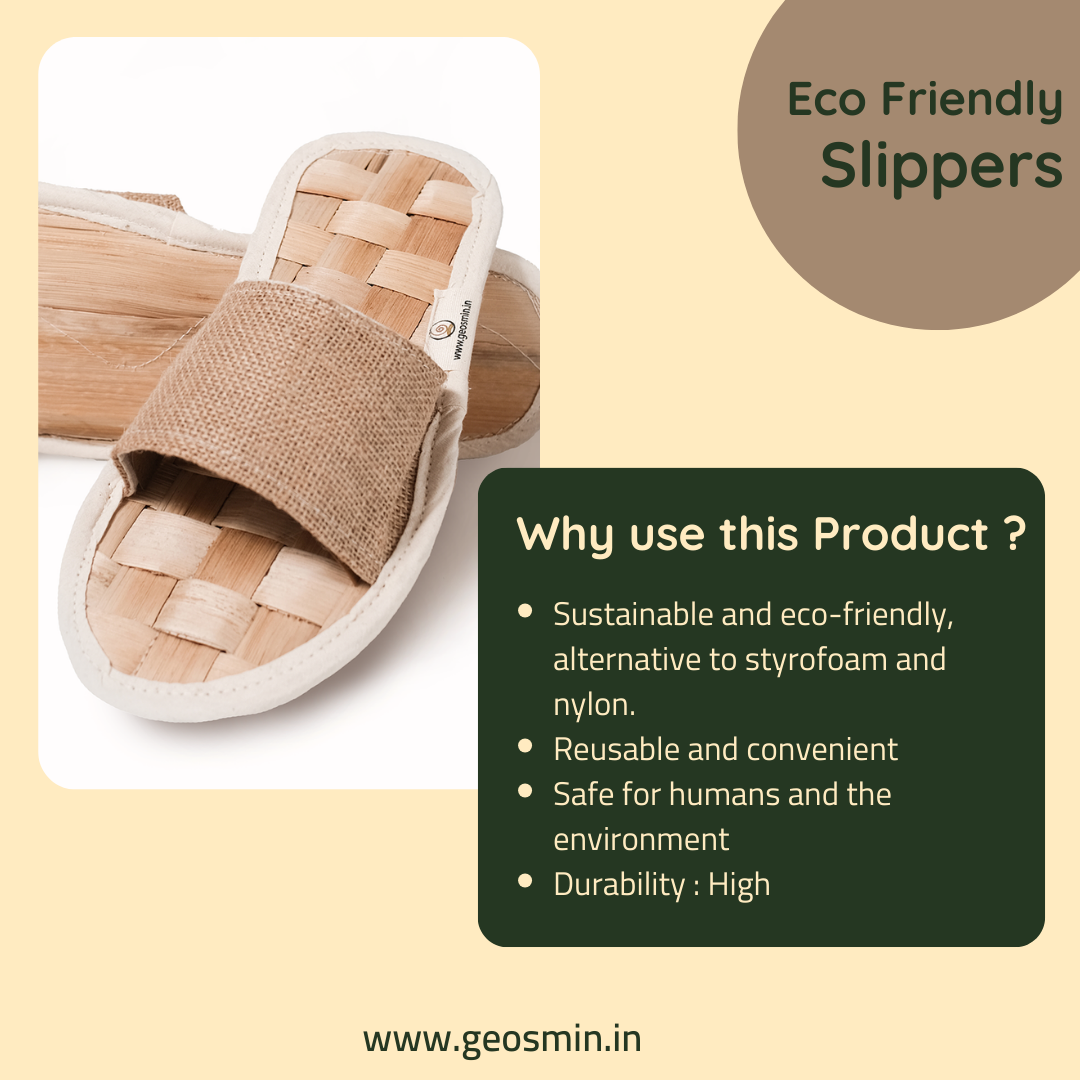 Geosmin Indoor slippers- banana waffle  | open toe slidders (pack of 599)
