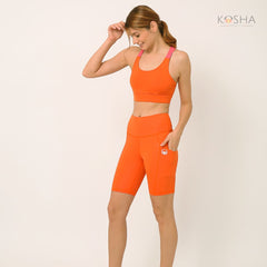 Kosha Yoga buttR Biker Shorts Co-ord Set by Kosha Yoga Co