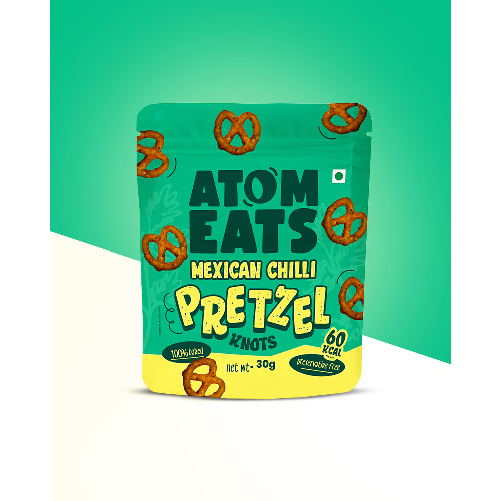 Atom Eats Mexican Chilli Pretzels | (30g Pack X 2) by Atom Eats