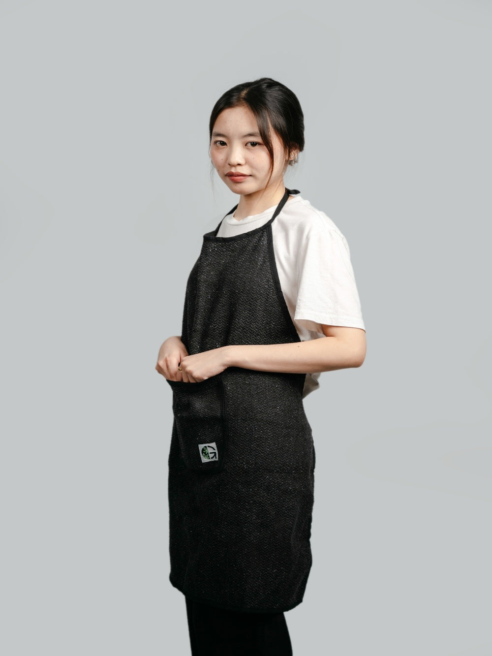 "OG Apron (50% Cotton 50% Hemp) Black "