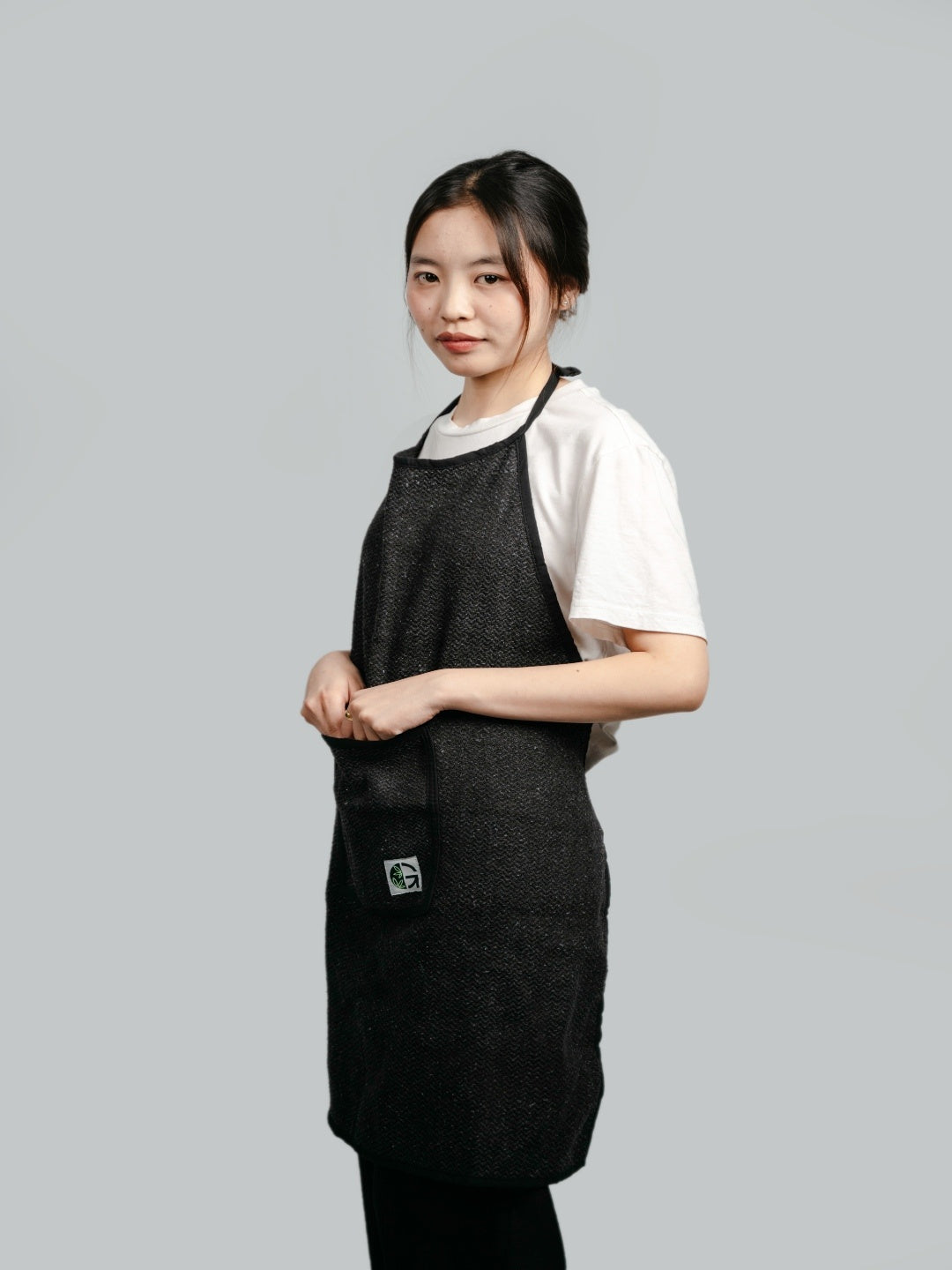"OG Apron (50% Cotton 50% Hemp) Black "