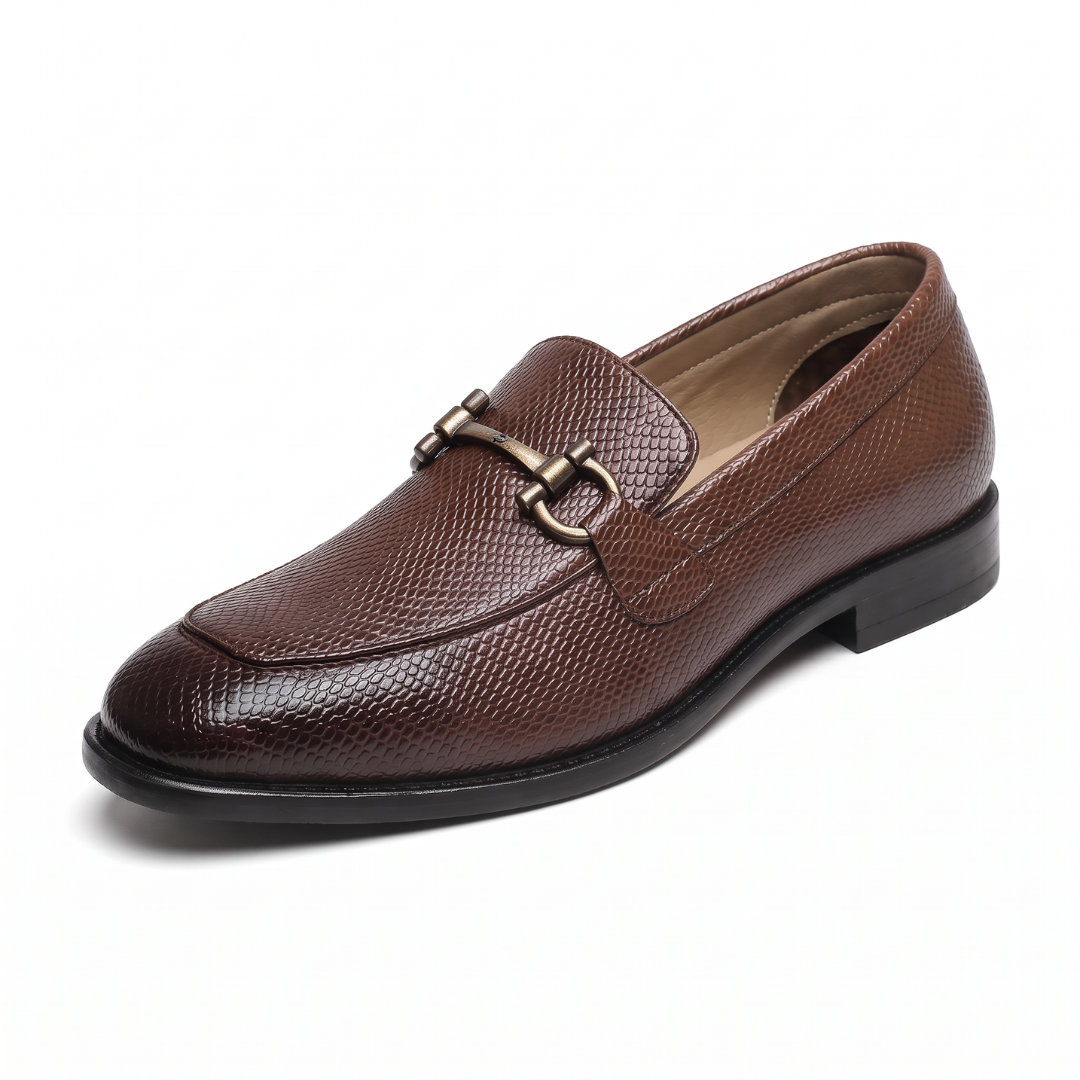 Stunner Tan Textured Loafers