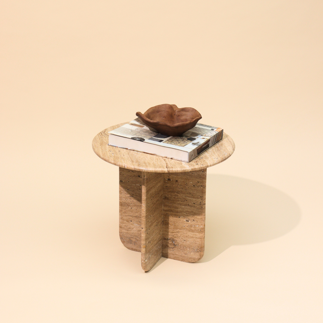 Muun Home Norge Marble Table - Travertine